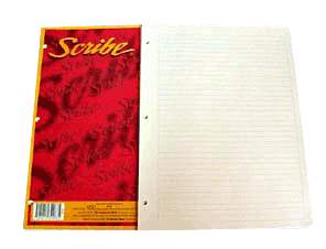 Repuesto para carpeta scribe s3403 hojas cuadro 7 mm c/100