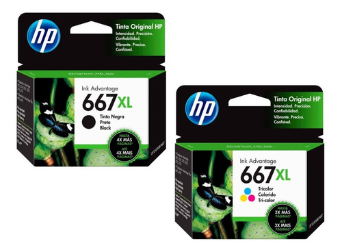 Consumibles hewlett packard ink advantage 667xl tricolor