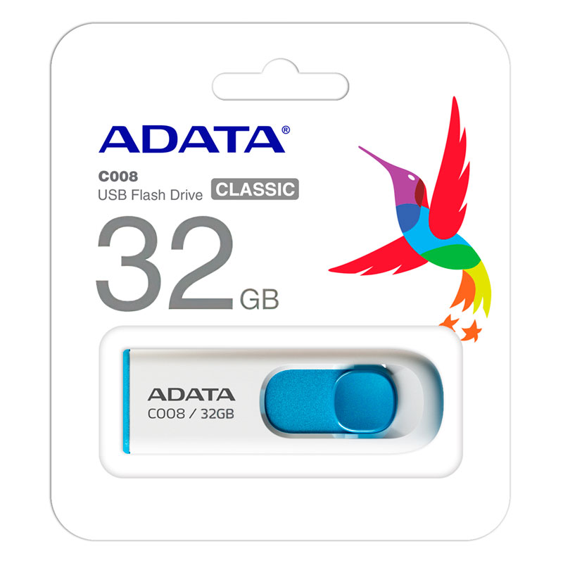 Memoria usb adata 32gb uv220 colores