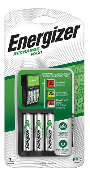 Cargador de baterias energizer chvcm4 aa/aaa p/2