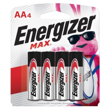 Baterias energizer max aa c/4