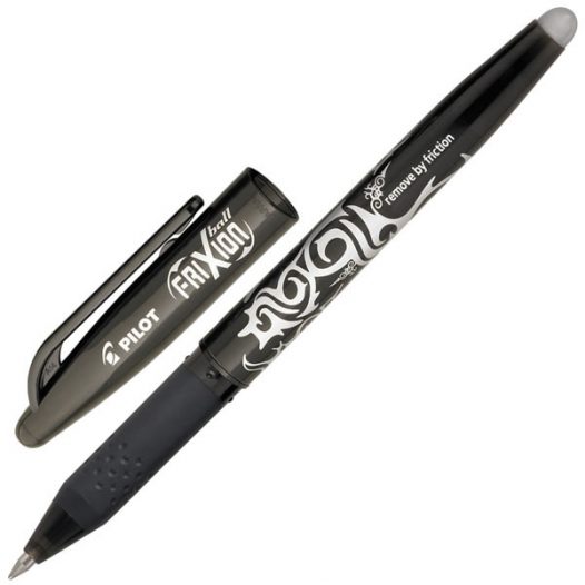 Boligrafos de tinta liquida pilot frixion c/borr. negro