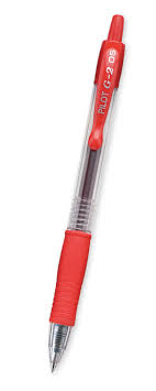 Boligrafos de tinta liquida pilot g2 .5 retractil rojo