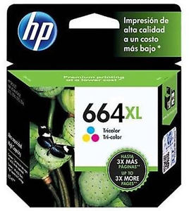 Consumibles hewlett packard f6v30al 664 xl tricolor