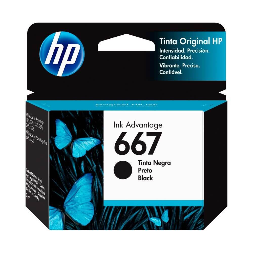 Consumibles hewlett packard ink advantage 667 negro