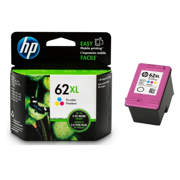 Consumibles hewlett packard 62xl color alto rendimiento