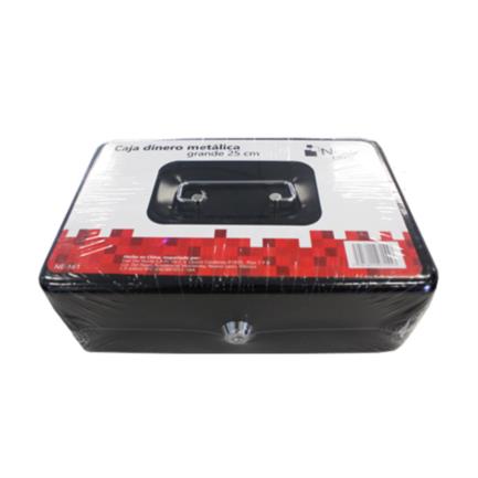 Caja de valores grande nextep negro 25x16 cms.