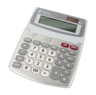 Calculadora nextep ne-190 escritorio f/impuestos 12 digitos