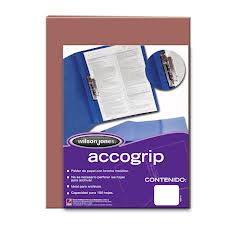 Carpeta porta documentos acco grip t/carta caoba