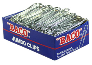 Clips baco jumbo c/100