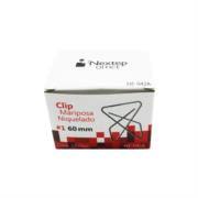 Clip mariposa niquelado nextep #1 c/12