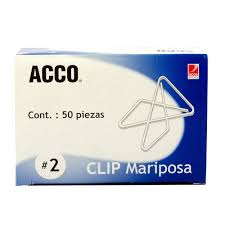 Clips acco p1720 mariposa no.2 c/50