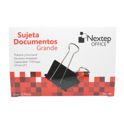 Clips negros nextep grande 2  c/12