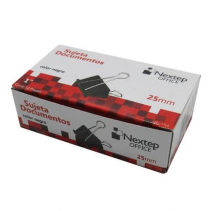 Clips negros nextep (25mm) 1  c/12 ne-156