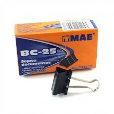 Clips negros mae bc25 mediano 1 c/12