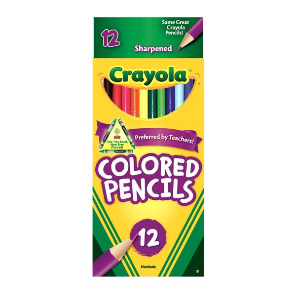 Colores de madera crayola largos c/12