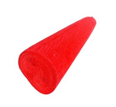 Crepe pinguino papel crepe rojo