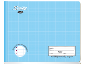 Cuadernos forma italiana scribe cosido 2506 10mm c/100 hjs