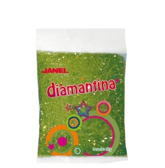 Diamantina janel fino  hc15 50grs verde bandera