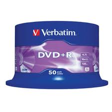 Dvd verbatim dvd+r 4.7 gb torre c/50