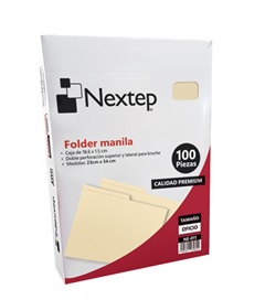 Folder manila t/oficio nextep c/100