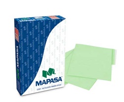 Folders mapasa t/oficio verde c/100