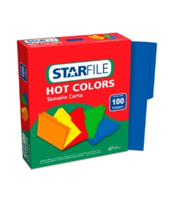 Folders starfile t/cta hot colors azul c/100