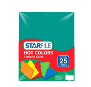 Folders starfile t/cta hot colors turquesa c/25