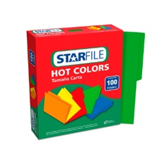 Folders starfile t/cta hot colors verde c/100