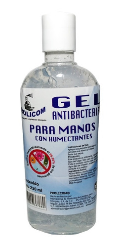 Gel antibacterial prolicom 250ml