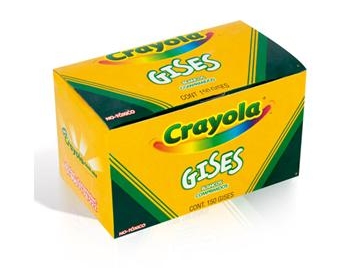 Gises crayola 1406 blanco comprimido c/150