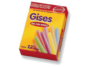 Gises baco colores surtidos  c/12 tic-12