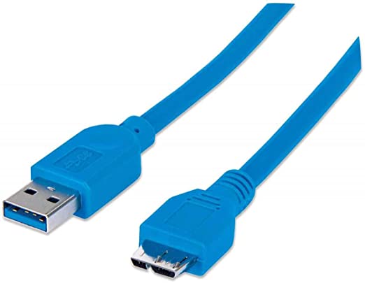 Cable manhattan micro usb a micro-b nylon azul 2m