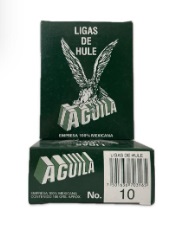 Ligas aguila no. 10 caja c/100 grs