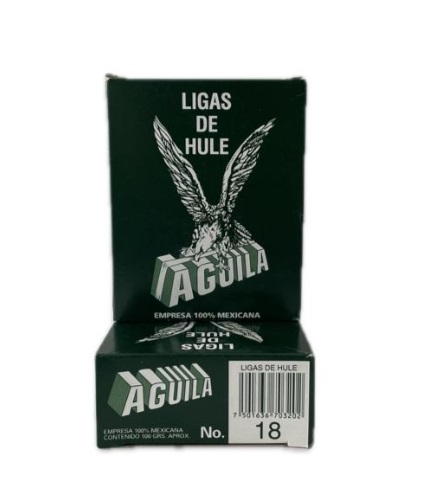 Ligas aguila no. 64 caja c/100 grs