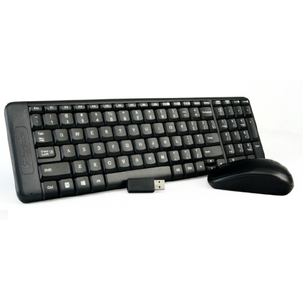 Combo teclado y mouse logitech k220 inalambrico