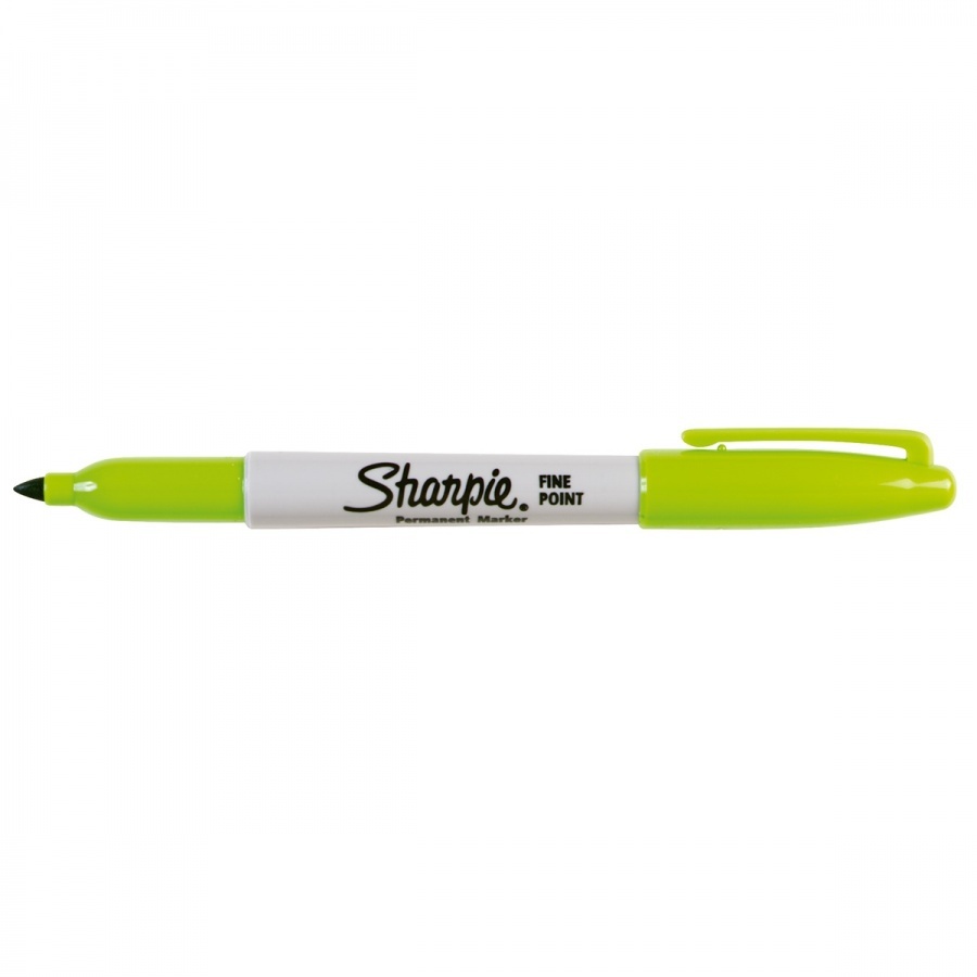 Marcador permanente sharpie punto fino verde lima