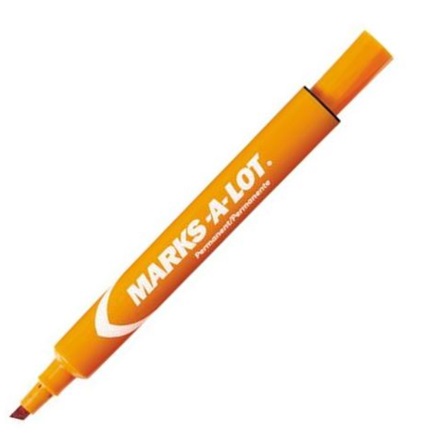 Marcadores permanentes avery marks-a-lot naranja grande