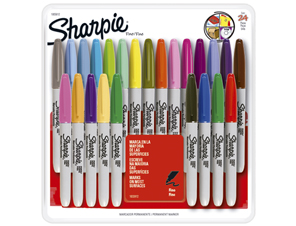 Marcadores permanentes sharpie c/24 varios colores