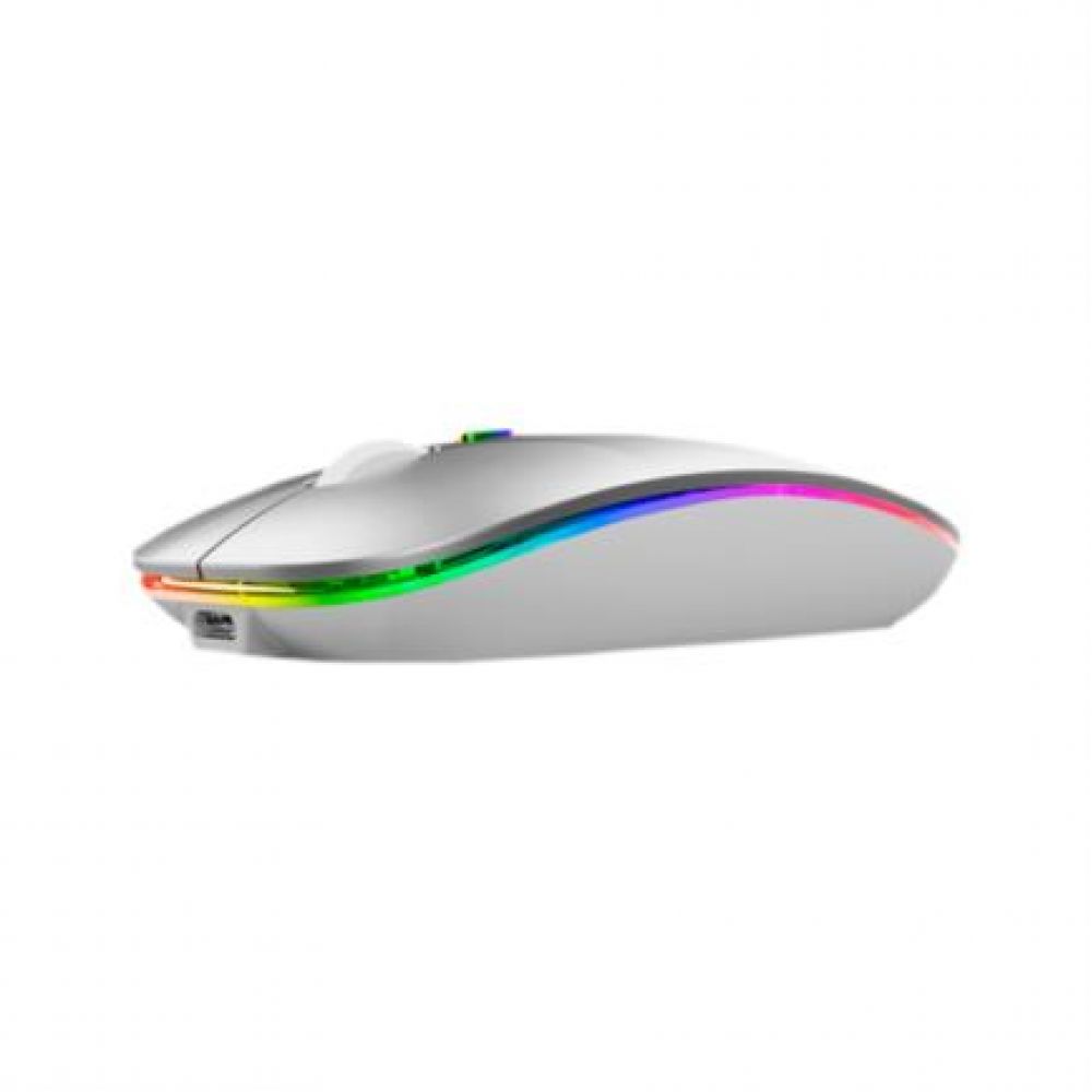 Mouse nextep 412 plata recargable inalambrico