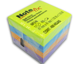 Papeletas notefix cubo neon nf2n 2x2 c/400