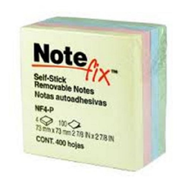 Papeletas notefix cubo pastel nf4p 3x3 400 hjs