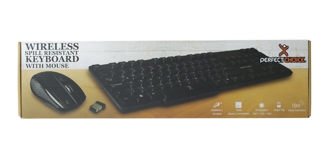 Combo teclado y mouse perfect choice pc-200994 inalambrico