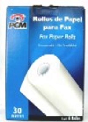 Papel para fax pcm 0010 standard 30 mts.