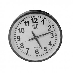 Reloj de pared circular negro 41457 30.5 cms