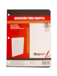 Repuesto para carpeta rayter raya c/100