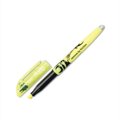 Resaltador pentel frixxion amarillo punta cincel