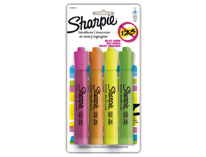 Resaltadores sharpie highligther c/4 colores