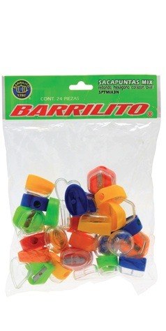 Sacapuntas barrilito mix varios estilos c/25