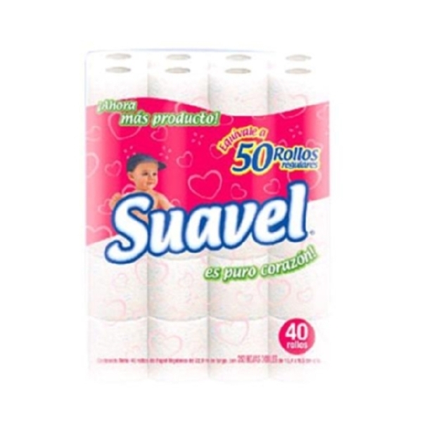 Papel higienico suavel rollo c/220 hojas c/40